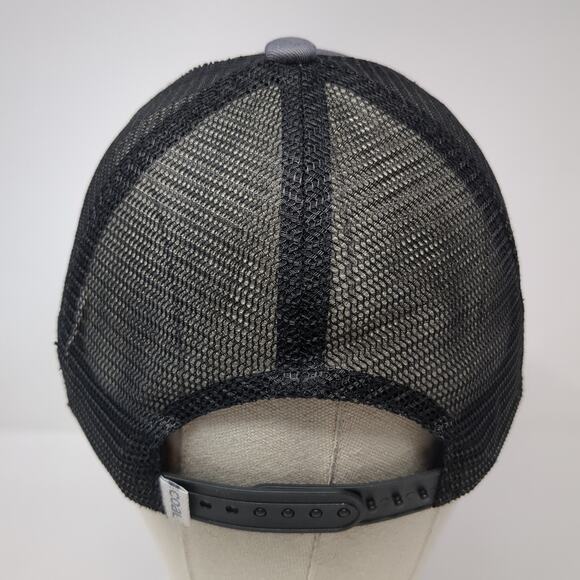 Coal Snapback Mesh Back Trucker Hat Gray One Size Adjustable Colorblock - Picture 6 of 9